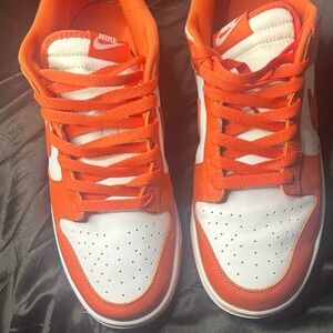 Nike Vibrant Orange and White Athletic Shoes